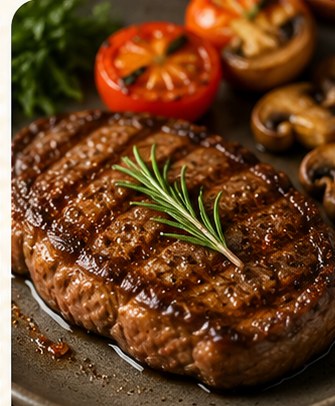 Grilled steak