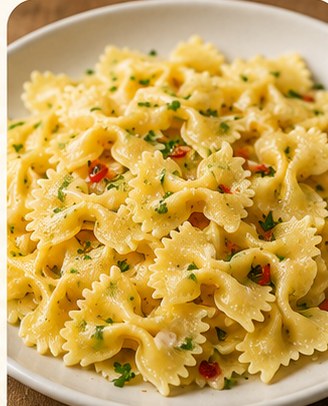 Pasta dish without peas